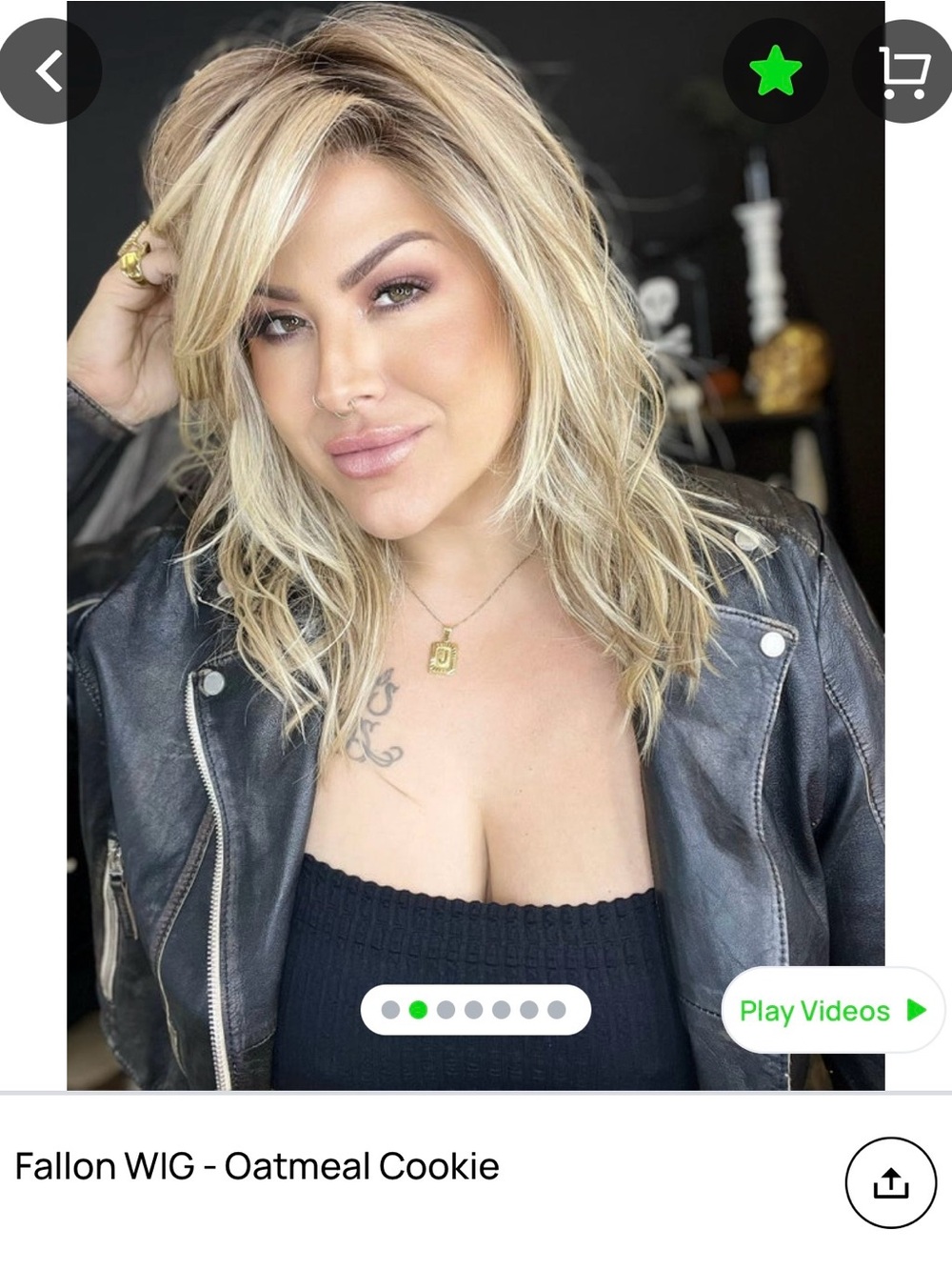 Fallon WIG - Oatmeal Cookie Blonde Layered Wig